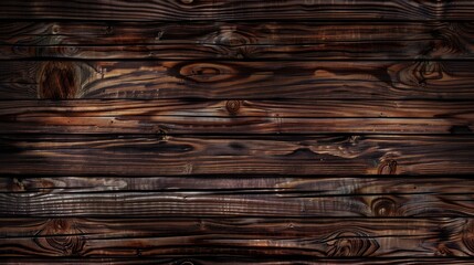 Wall Mural - Template of dark wood texture with natural pattern and empty background.