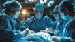 © Chanya2498 - A group of surgeon operating patient at emergency room.generative ai