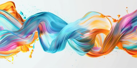 Wall Mural - a truly stunning blend of beautifully flowing colors, which is perfect for various creative projects