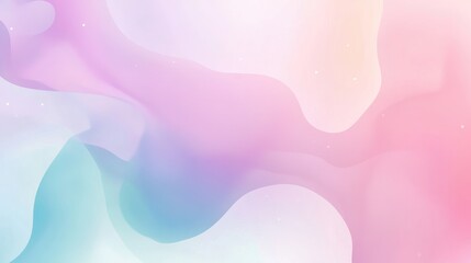 Wall Mural - Soft gradient background with pastel colors and abstract shapes, great for calming and peaceful themes