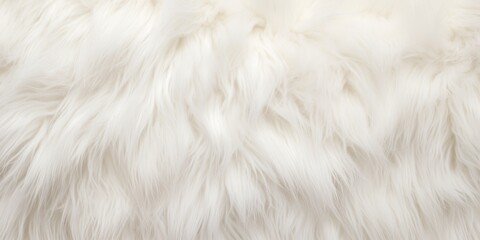 Canvas Print - Experience the delight of the soft and luxurious white fur texture, ideal for creating cozy designs and a warm ambiance