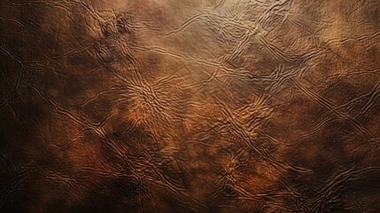 Canvas Print - Brown leather background with textured appearance and varied shading for a soft pattern.