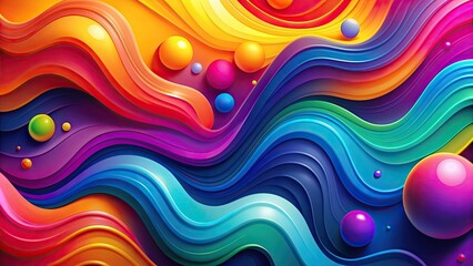 Sticker - Abstract background featuring vibrant colors and fluid shapes, abstract, background, colorful, design, artistic, texture