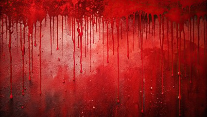 Canvas Print - Red spray paint background with drips and splatters , graffiti, urban art, abstract, vibrant, texture