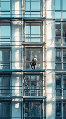 Wall Mural - Person working in building and construction