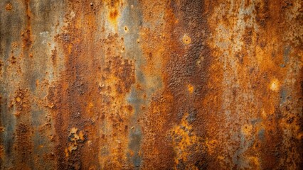 Canvas Print - Close up of rustic, weathered metal surface, perfect for background or texture , aged, textured, iron, vintage, distressed