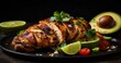 © Nipon - plate chicken with avocas and tomatoes
