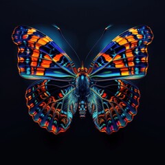 Wall Mural - Vibrant Butterfly with Iridescent Wings