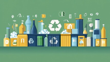 of an AI powered recycling technology that utilizes smart sorting and automation to efficiently manage waste promote circular economy and environmental sustainability