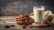 © Udomner - Refreshing blend of sweet dates and creamy milk , fusion, date, milk, beverage, drink, delicious, healthy, natural, organic, fresh