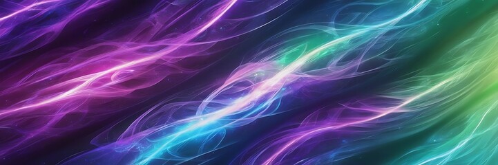 Wall Mural - Abstract futuristic background with glowing light effect
