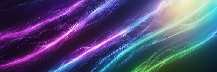 Wall Mural - Abstract futuristic background with glowing light effect