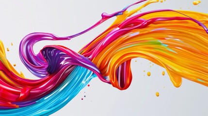 Wall Mural - captivating and mesmerizing swirls filled with vibrant colors are creating a dynamic and artistic vi
