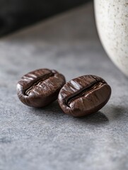 Canvas Print - Coffee Beans on Table