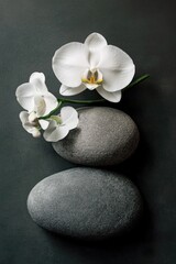 Sticker - Rocks with flowers