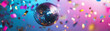 © queen - Disco Ball With Confetti Illustration