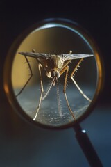 Mosquito under magnification