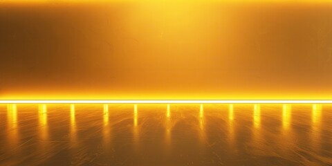 Radiant Glow. Vibrant yellow lighting background high detailed plain background concept