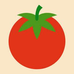 Wall Mural - Tomato icon vector art Illustration 