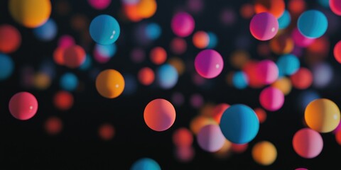 Canvas Print - Colorful Balloons Floating