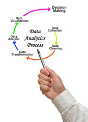 Wall Mural - Six Components of  Data Analytics