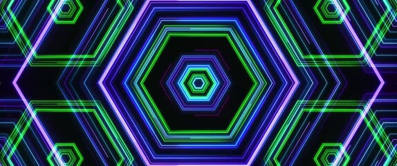 Wall Mural - Abstract retro cyber laser digital colorful with glowing neon lights technology background.