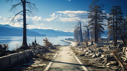 Wall Mural - winter in the mountains