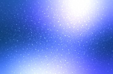 Wall Mural - Light snow glittering on shiny airy blue background. Winter outside AI illustration.