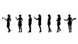 © Siasart Studio - Silhouette figures demonstrating various communication poses.