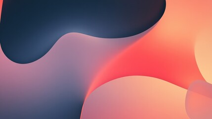 A smooth, abstract design featuring flowing shapes in warm and cool tones, ideal for backgrounds or digital projects.