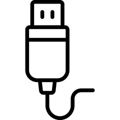 Canvas Print - usb cable icon