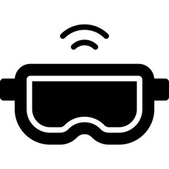 Canvas Print - vr glasses icon