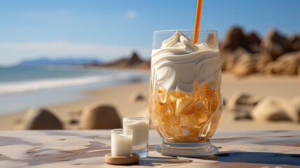 Canvas Print - cocktail on the beach