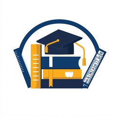 240805 06. a simple vector icon illustration depicting the group of book items at center for a websi