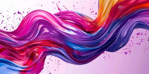 Wall Mural - a dynamic and captivating blend of colors swirling in a variety of vibrant hues, ideal for creative 