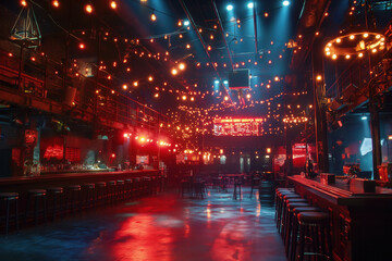 Sticker - Night club interior