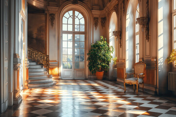 Canvas Print - Victorian house interior