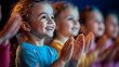 © dobok - Children Smiling Applauding Joyful Celebration Happiness Togetherness Playfulness
