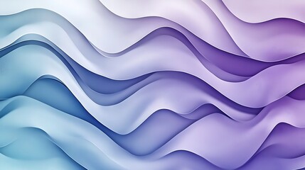 Aufkleber - Seamless Abstract with Flowing Lines in Lilac and Chambray Blue
