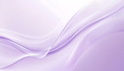 Poster - Elegant Lilac Gradient with Curved White Line Background