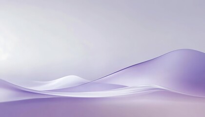 Poster - Elegant Lilac Gradient with Curved White Line Background
