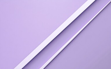 Poster - Solid Lilac with Diagonal White Line Minimalist Background