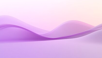 Poster - Elegant Lilac Gradient with Simple Curved Center Line