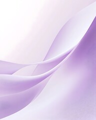 Poster - Soft Lilac Gradient with Elegant White Abstract Shape Background