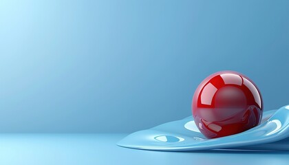 Sticker - red glass ball