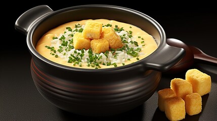 Wall Mural - soup in a pan