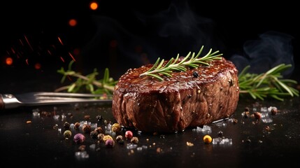 Canvas Print - grilled steak