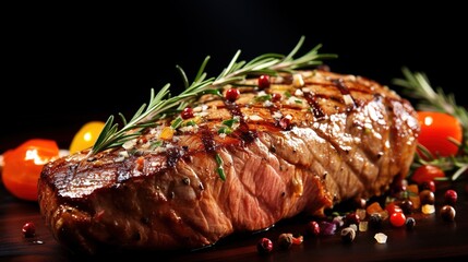 Canvas Print - grilled steak