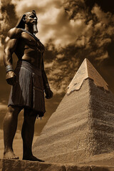 Wall Mural - the giant men of ancient egypt