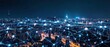 © Tun - High-tech infrastructure network with smart grids and connected urban systems illuminated at night